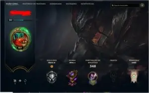 Conta LoL 87 Skins e 23 Chromas