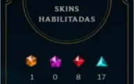 Platina V Todos os champs + 15k EA + 161 skins