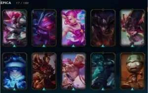 Platina V Todos os champs + 15k EA + 161 skins