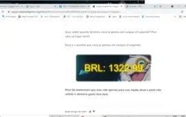 Conta League of Legends LVL 326, 84 skins (w/ skins raras).