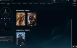 Conta Lol, 5 skins, 26 champs, ex-gold 4