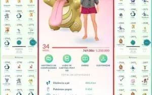 Conta Pokémon Go Nível 34 Valor