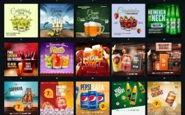 250 Templates De Bar Editáveis No Canva