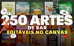 250 Templates De Bar Editáveis No Canva