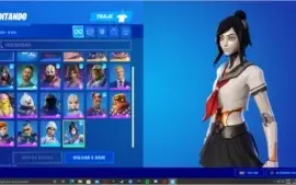 CONTA FORTNITE SEASON 5 E 6 MAIS SKINS TOPS