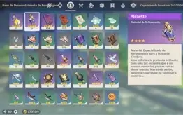 AR45 Hutão, Yoimiya, Diluc, Keqing e Jean + Espada Celestial