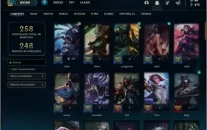 Conta ouro 2 com 67 champs e 106 skins