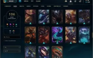 Conta ouro 2 com 67 champs e 106 skins