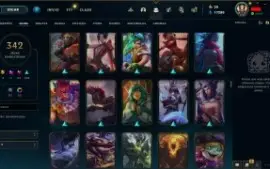 conta League of Legends 341 skins d4