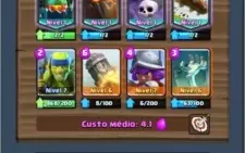 Clash Royale Lv8/Ar7 - 4 Lendárias / 120k Ouro - Apenas iOS