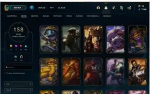 Conta lol, muitas skins atualmente prata 2, mmr alto, barata