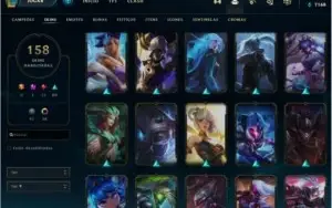 Conta lol, muitas skins atualmente prata 2, mmr alto, barata