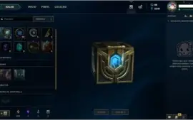 CONTA LEAGUE OF LEGENDS - OURO 5 - 47 CAMPEOES E 10 SKINS