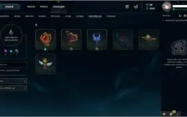CONTA LEAGUE OF LEGENDS - OURO 5 - 47 CAMPEOES E 10 SKINS