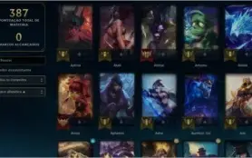 Conta league of legends lvl 106 124 champs 86 skins