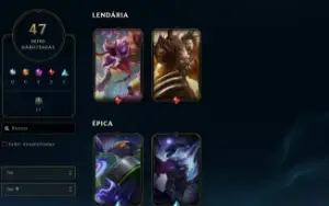 Conta League of Legends Full Acesso - 79 Champs e 47 Skins