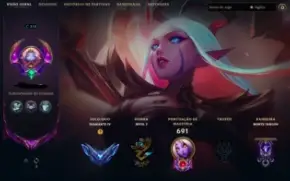 Conta Lol 2013/Dima 4/Ex Desafiante/Todos Champs/291Skins