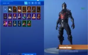 conta fortnite com cavalheiro negro e salve o mundo