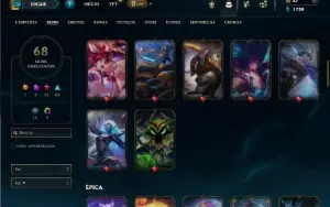 Ferro 1 com 80 Champs e 68 Skins