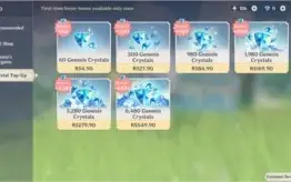 5X5⭐ GANYU/ZHONGLI/DILUC C1/QIQI C1/HARPA CELESTIAL