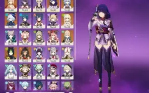 Conta Genshin Shogun + Yoimiya + Furina + Ganyu E Mtos