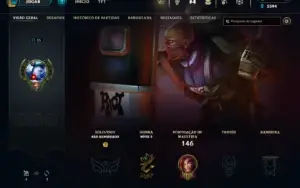 Conta Com Skin Singed Pelotão Riot (Ultra Rara) Ícones 2012