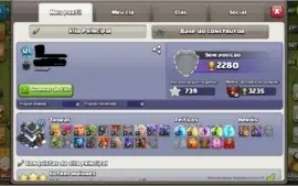clash of clans cv9 full+2385 gemas +royale gratis lv 9