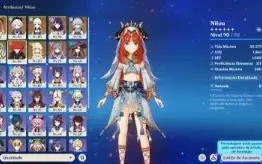 Conta Genshin Impact AR56 | Ganyu + Nilou + Ayaka |