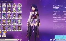 Conta Genshin Impact AR56 | Ganyu + Nilou + Ayaka |