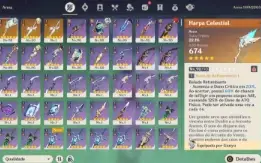 Conta Genshin Impact AR56 | Ganyu + Nilou + Ayaka |