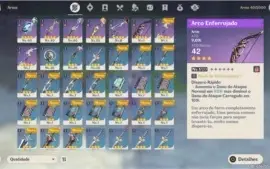 Conta de genshin, lvl 27 com 3 personagens t3