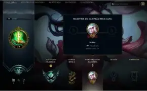 CONTA LEAGUE OF LEGENDS / MAIN SUP / PLATINA