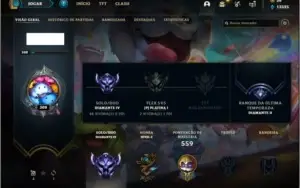 Conta DIAMANTE 4 da season 2 com TODOS os champs e 143 skins
