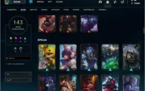 Conta DIAMANTE 4 da season 2 com TODOS os champs e 143 skins