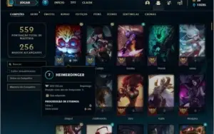 Conta DIAMANTE 4 da season 2 com TODOS os champs e 143 skins