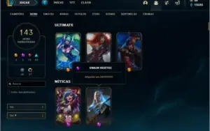 Conta DIAMANTE 4 da season 2 com TODOS os champs e 143 skins