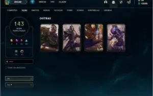 Conta DIAMANTE 4 da season 2 com TODOS os champs e 143 skins