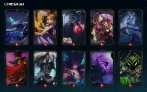 Conta LoL; Gold; Skins
