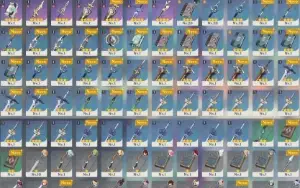 Conta AR33 com Raiden C1, Miko, Qiqi, Jean, Xianyu e Keqing