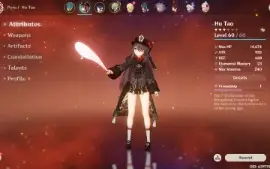 Vendo conta genshin impact com Hu-Tao + Yelan + Qiqi+2 armas