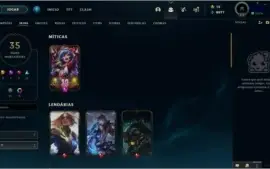 CONTA LVL 210 UNRANKED - 35 SKINS - 35K EA - 37 FRAG SKINS