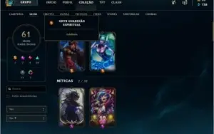 Conta de LoL ( PRECINHO PRA HOJE)