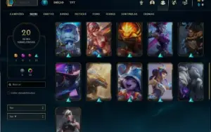Conta Mestre com 60 Champs e 20 Skins + 11 Cromas