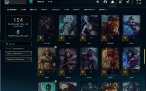 Conta Mestre com 60 Champs e 20 Skins + 11 Cromas