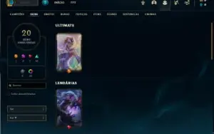 Conta Mestre com 60 Champs e 20 Skins + 11 Cromas