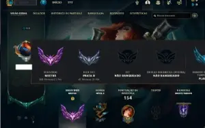 Conta Mestre com 60 Champs e 20 Skins + 11 Cromas