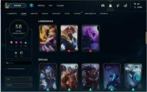 conta de league of legends