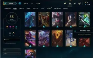 conta de league of legends