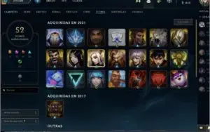 Conta LOL Platina IV - FULL acesso