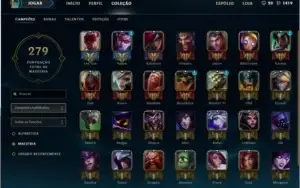 Conta Ouro 5 - 60 campeões e 11 Skins